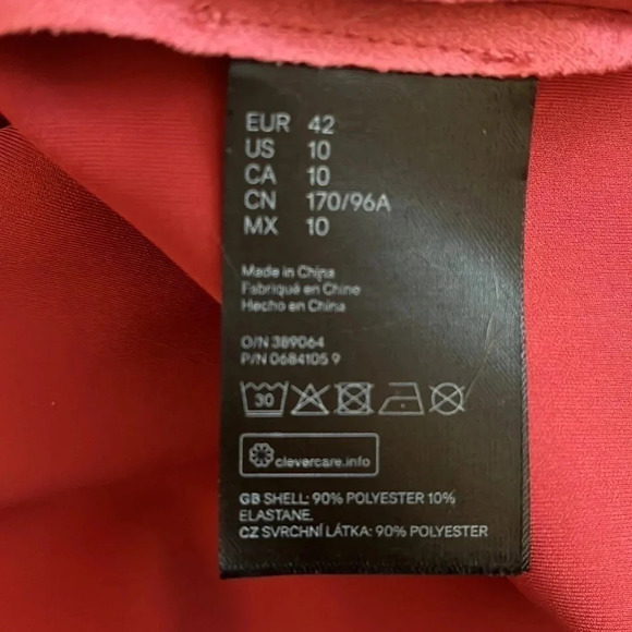 H&M NWOT Faux Suede Jacket Tie Belt Limited Edition, Size 10 - Picture 9 of 11